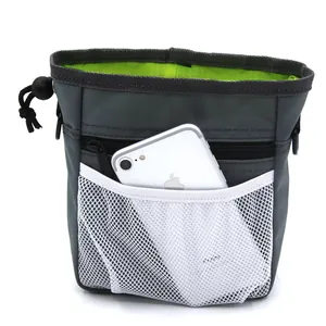 Pochette de dressage pour chiens avec poche en filet et fermeture à cordon