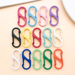 Sélection de mousquetons et boucles à ressort colorés en forme de S pour le bricolage