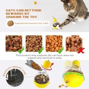 Gedetailleerde instructies voor tuimelaar kattenspeeltje voerautomaat met droogvoer tips