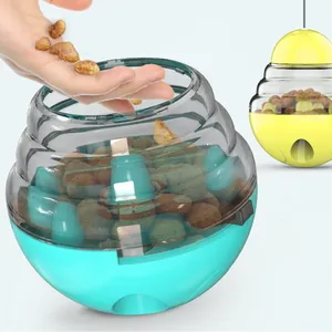 Interactive puzzle cat toy tumbler food dispenser for slow feeding pet supplies