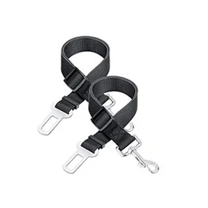 Ceintures de sécurité réglables en nylon pour animaux avec clips métalliques
