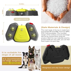 Juguete de agua interactivo para perros, 43 cm, hecho de ABS de grado alimenticio.