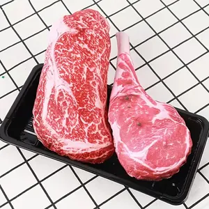 Jouet à Mâcher en Peluche pour Chien Forme de Steak Réaliste Simulation Viande Jouet Siffleur pour Animaux de Compagnie Chien Chiot Nettoyage des Dents
