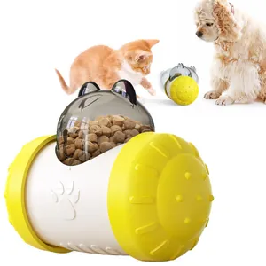 Giocattolo Puzzle per Animali Domestici Tumbler Palla Alimentatore Lento Non Elettrico Erogatore Interattivo per Cani Gatti