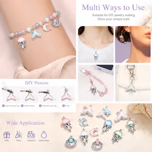 DIY Meeres-Emaille-Anhänger-Set für Armbänder und Halsketten