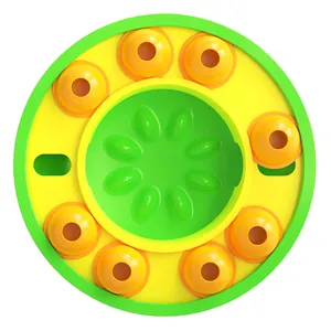Jouet Interactif Puzzle pour Chien Mangeoire Lente Entraînement Jeu de QI Distributeur de Friandises en Plastique pour Animaux