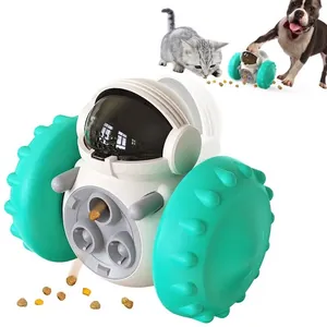 Pet Balanced Car Slow Feeder Toy Interactive Robot Tumbler Leaking Food Dispenser For Dogs And Cats Puzzle Training Toy