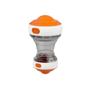 Jouet distributeur de friandises interactif orange et blanc pour chiens et chats