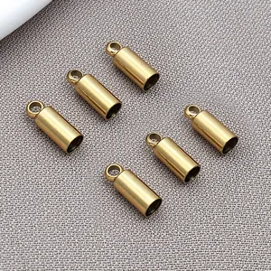 Vintage gold stainless steel tassel end caps for DIY jewelry making