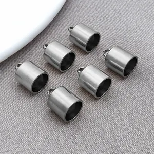 Stainless steel bell tassel end caps for DIY jewelry making accessories