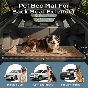 Tapis pour animaux de siège arrière de voiture imperméable et antidérapant de 51 pouces
