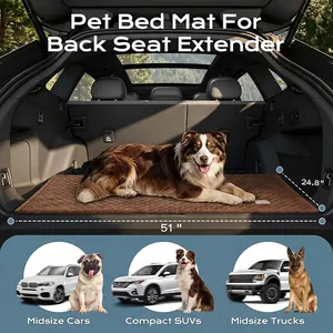 Tapis de lit pour animaux pour extension de siège arrière, 51x24,8 pouces, pour SUV