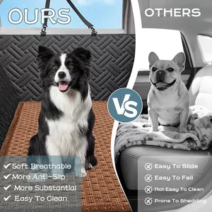 Comparaison de tapis de voiture pour chien respirant et antidérapant avec couvertures