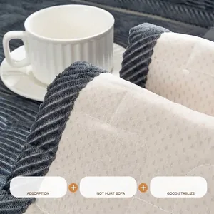 Funda de sofá de pana de calidad con respaldo antideslizante para proteger muebles