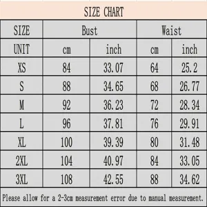 Detailed size guide for women's slanted shoulder vest including bust and waist measurements
