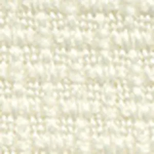 Detailed macro view of high-quality white tweed fabric showing intricate weave patterns