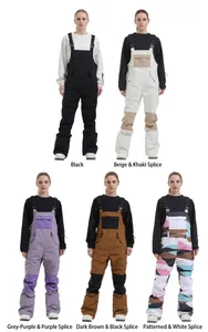 Color variety comparison for professional women's waterproof insulated ski bib pants