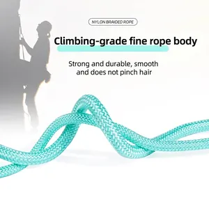 Guinzaglio per cani in nylon intrecciato durevole verde menta per piccoli cani.