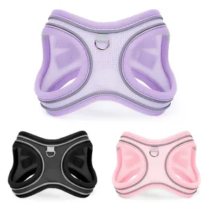 Breathable mesh reflective dog harness vest for small dogs available in multiple colors