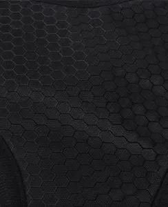 Dettaglio macro del tessuto Oxford jacquard con motivo calcio per pettorina per cani