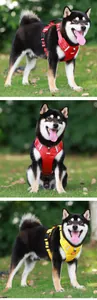 Langlebiges, reflektierendes Hundegeschirr im Westendesign mit Griff für kleine Hunde