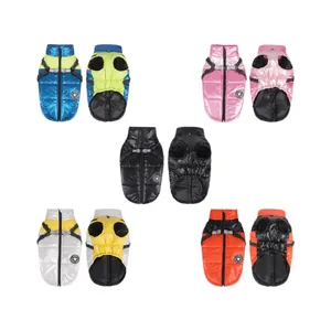 Giacca invernale imbottita per cani impermeabile e antivento disponibile in vari colori