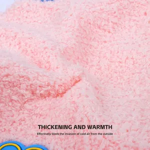 Tissu polaire rose doux de haute qualité pour vêtements chauds d'automne et d'hiver