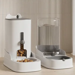 Set Distributore Automatico di Cibo e Acqua per Animali Domestici a Gravità Grande Capacità Ciotola per Cani e Gatti Contenitore per Acqua Accessori per Animali