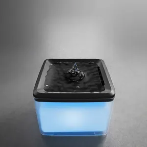 Large 3.8L automatic silent pet water fountain with flowing water for cats and dogs