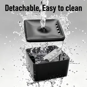 Automatic cat water fountain with circulating filtration and detachable parts