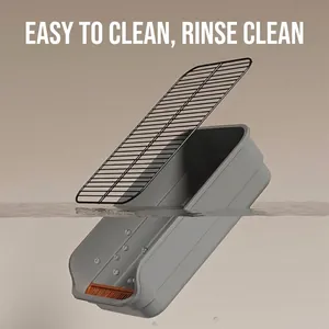 Large dog toilet tray with detachable iron mesh grid for easy cleaning maintenance