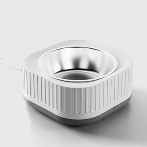 Constant temperature pet water bowl heater with stainless steel insert for cats and dogs