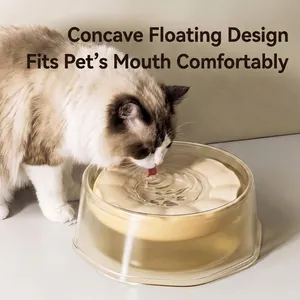 Schwimmender Wassernapf für Katzen mit Spritzschutz-Design für sauberes Trinken