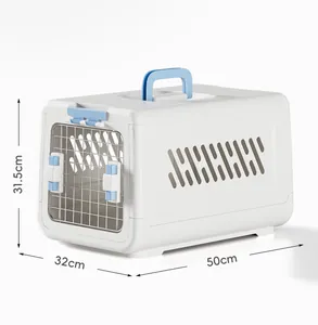 Tragbare Abmessungen der Transportbox 50x32x31,5cm für Katzen und kleine Hunde