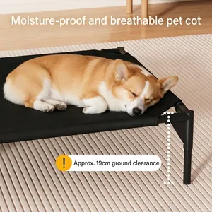 Erhöhtes atmungsaktives Feldbett für Hunde und Katzen mit 19 cm Bodenfreiheit für alle Jahreszeiten
