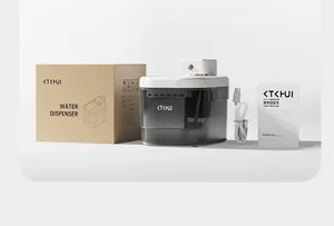 Set completo de fuente de agua automática inteligente para mascotas con caja y USB