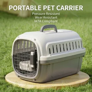 Caisse De Transport Rigide Pour Animaux Approuvée Par Les Compagnies Aériennes Cage De Voyage Portable Pour Chats Et Petits Chiens Avec Porte Grillagée