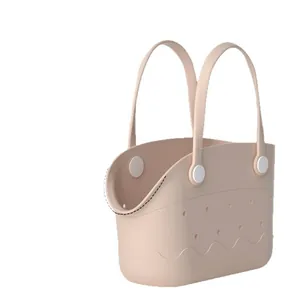 Bolsa de transporte rosa de EVA para mascotas con agujeros transpirables para gatos y perros