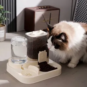 Dispensador automático de comida y agua para gatos y perros pequeños