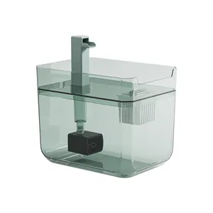 Fontaine à Eau Automatique pour Chats Distributeur Silencieux Avec Filtre pour Chats Chiens Bol en Plastique Transparent Usage Intérieur