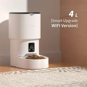 Smart 4L WiFi Automatic Pet Feeder with Remote Control and Dual Power Supply