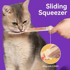 Cuillère à presser pour friandises pour chats pour une alimentation propre des animaux
