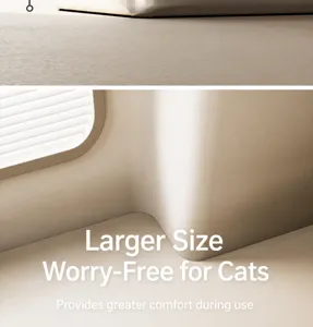 Detailed view of the smooth metallic surface on a large stainless steel cat litter box