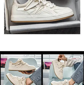 Λεπτομέρεια από κρεμ-λευκά ανδρικά sneakers low-top με σχέδιο αστέρι και κορδόνια.