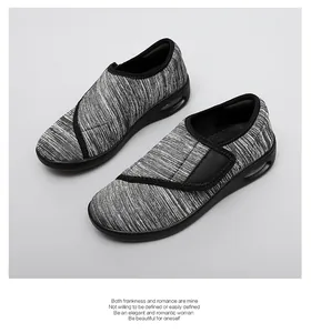 Breathable walking shoes with velcro strap and ultra-light cushioned sole for women