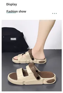Bequeme Herren Sommer Outdoor Slipper mit verstellbarem Fersenriemen und weicher Sohle