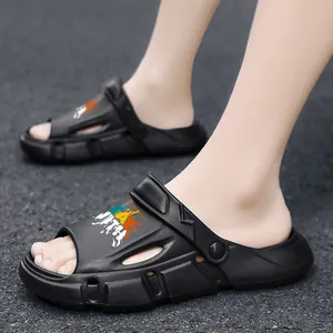 Summer Couple Outdoor Sports Sandals Non-Slip EVA Splatter Paint Clogs Lightweight Breathable Dual-Use Beach Slippers For Youth