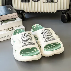 Herren Damen Sommer Pantoletten Dicke Sohle Rutschfest EVA Slides Strand Badezimmer Outdoor Indoor Duschschuhe Weiches Schuhwerk