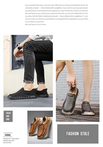 Detail view collage showing three color options for men's retro casual leather loafers