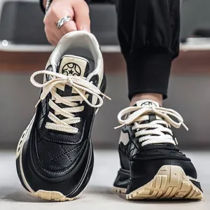 Zapatillas deportivas gruesas para hombre con forro polar cálido para el invierno